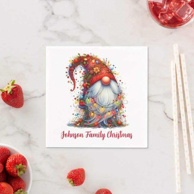 Guardanapo De Papel Natal Gnomo (Insitu)