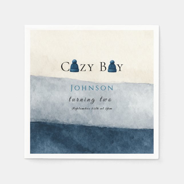 Guardanapo De Papel natal, inverno aconchegante, fazendo dois (Frente)