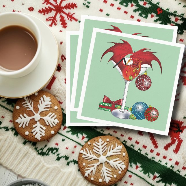 Guardanapo De Papel Natal Joy Dragon (Criador carregado)