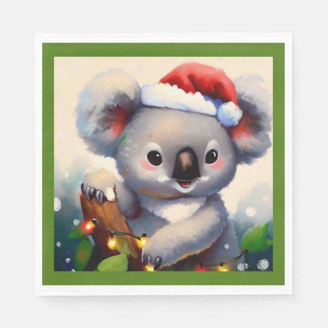 Guardanapo De Papel Natal Koala 2 (Frente)