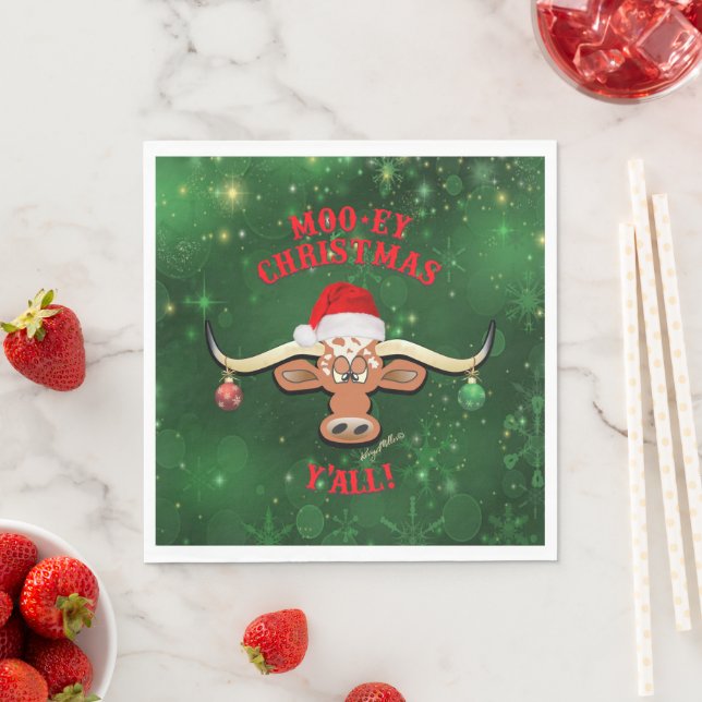 Guardanapo De Papel "NATAL MAMÍFERO, Touro Longhorn (Insitu)