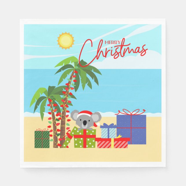 Guardanapo De Papel Natal na Austrália (Frente)