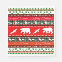 Guardanapo De Papel Natal na floresta