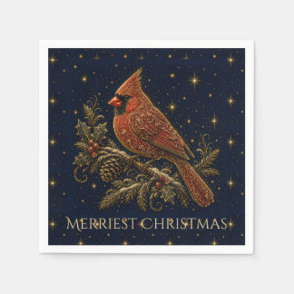 Guardanapo De Papel Natal nas Estrelas | Cardinal Vermelho