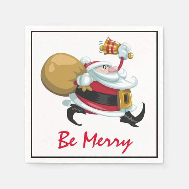 Guardanapo De Papel Natal para Papais noeis (Frente)