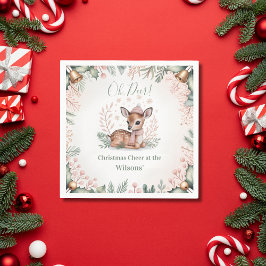 Guardanapo De Papel Natal Personalizado em Família