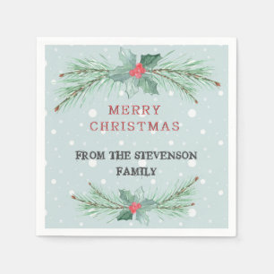 Guardanapo De Papel Natal, Personalizado, Spruce, condado