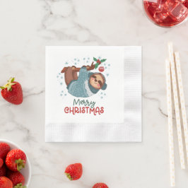 Guardanapo De Papel Natal Preguiça Preguiçosa
