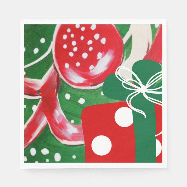 Guardanapo De Papel Natal presente (Frente)