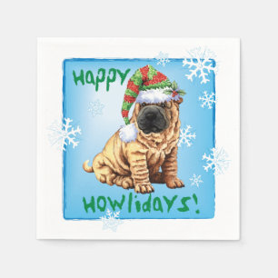 Guardanapo De Papel Natal Shar-Pei