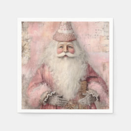 Guardanapo De Papel Natal Vintage do Papai Noel