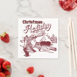 Guardanapo De Papel Natal Vintage Feriado