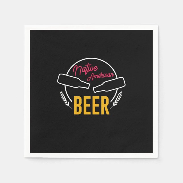 Guardanapo De Papel Native American Beer (Frente)