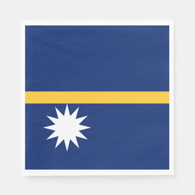 Guardanapo De Papel Nauru Flag (Frente)