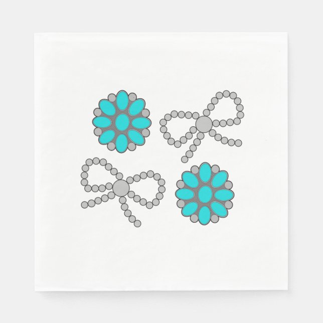 Guardanapo De Papel Navajo Pearl Arco Napkins (Frente)
