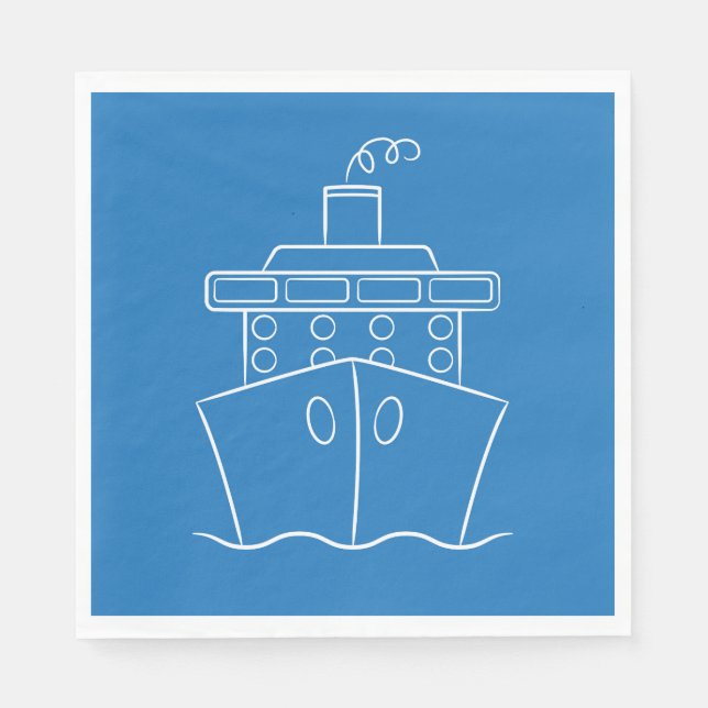 Guardanapo De Papel Navio de cruzeiro (Frente)