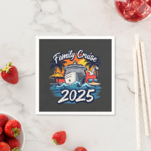 Guardanapo De Papel Navio de Tripulação Familiar Cruise 2025
