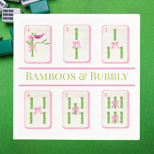 Guardanapo De Papel Neal Coquette Bamboos & Bubble Mahjong