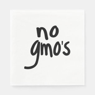 Guardanapo De Papel Nenhum OGM para o texto negro de Promocional de Co