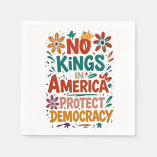 Guardanapo De Papel Nenhum Rei Na América Democracia Americana