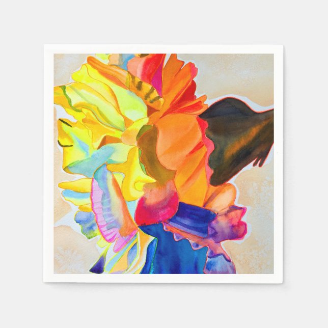 Guardanapo De Papel Neon Carnação (Frente)