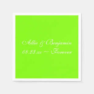 Guardanapo De Papel Neon Chartreuse Legal Cor Sólida Napkins