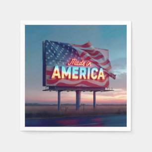 Guardanapo De Papel Neon Made In America Billboard