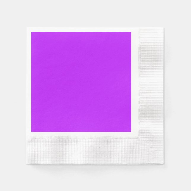 Guardanapo De Papel Neon Purple Coined Cocktail Paper Napkin (Frente)