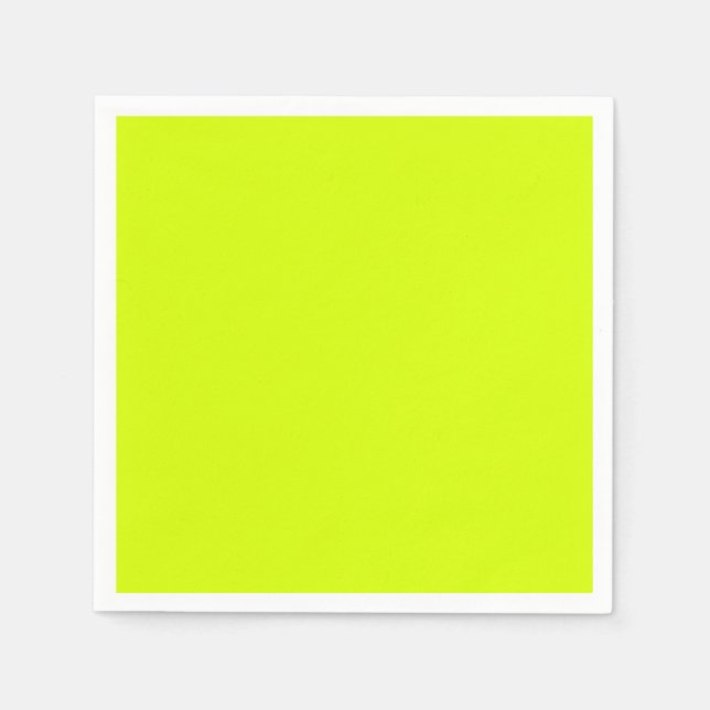 Guardanapo De Papel Neon Yellow, Alta Visibilidade Chartreuse (Frente)