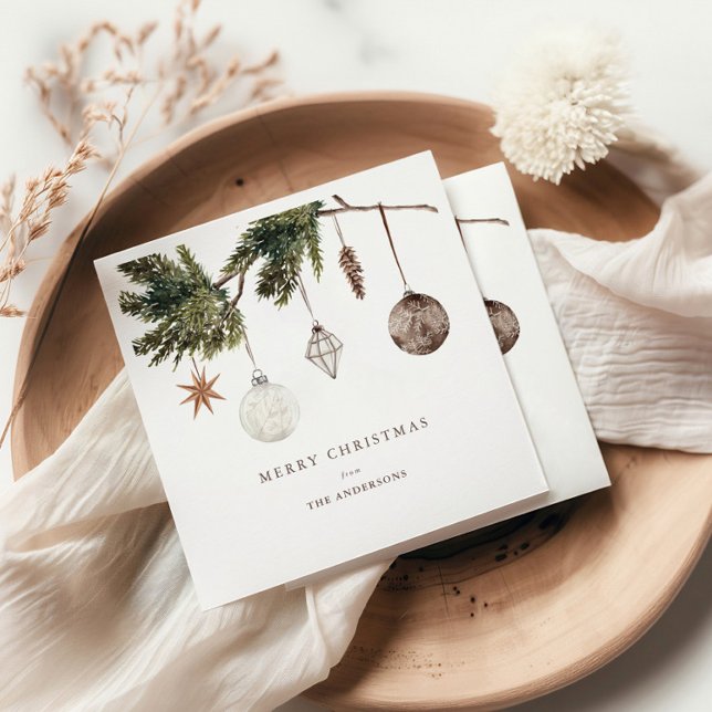 Guardanapo De Papel Neutral Ornaments Christmas Party (Criador carregado)