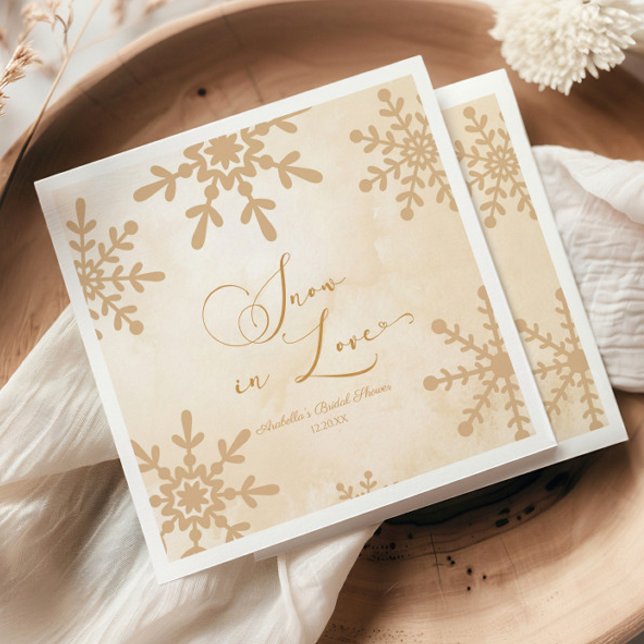 Guardanapo De Papel Neve Apaixonada Chá de panela Wonderland (Criador carregado)