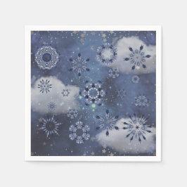 Guardanapo De Papel Neve Azul