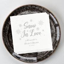 Neve no amor Chá de Noiva de Inverno Branco