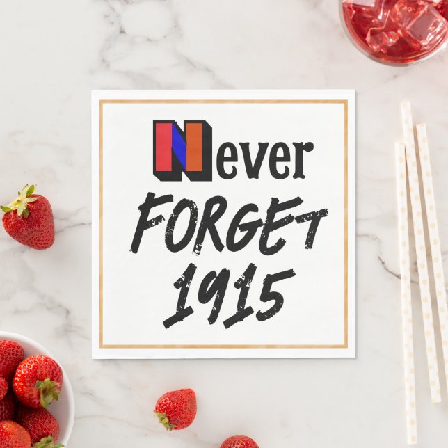 Guardanapo De Papel Never Forget 1915 Paper Napkin (Insitu)