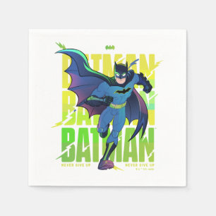 Guardanapo De Papel Never Give Up Batman Running Graphic
