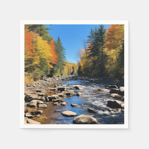 Guardanapo De Papel New England Colorful Landscape, Autumn,