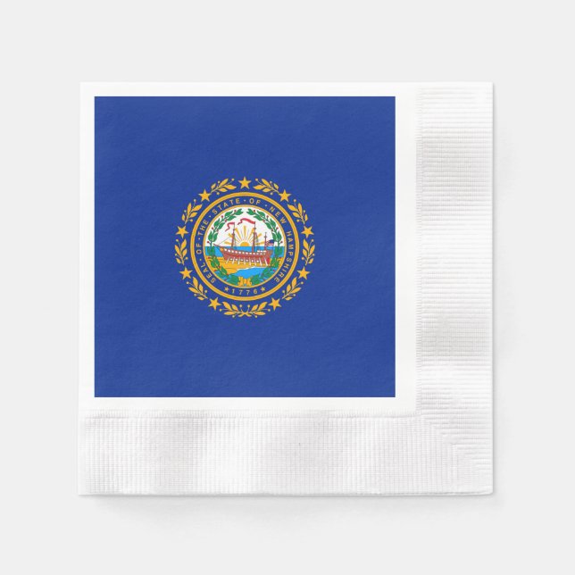 Guardanapo De Papel New Hampshire State Flag Design (Frente)