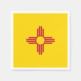 Guardanapo De Papel New Mexico State Flag Zia Symbol Party