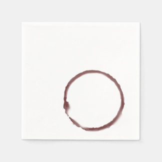 Guardanapo De Papel Ninho de cocktail manchado de vinho tinto