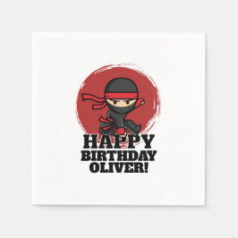 Guardanapo De Papel Ninja Birthday Party