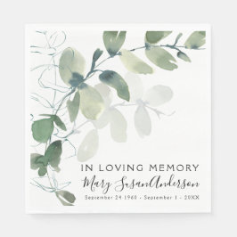 Guardanapo De Papel No Adoro Memória Eucalyptus Funeral Acordar