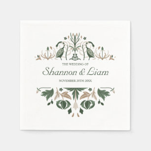 Guardanapo De Papel Nó Celta Casamento Personalizado Irlandês Flora