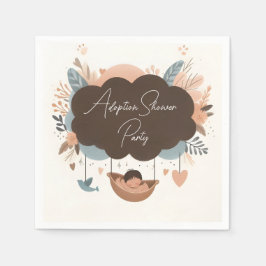 Guardanapo De Papel No Chá de fraldas do Dia da Adoção Infantil do Fil