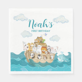 Guardanapo De Papel Noah's Ark Birthday Napkins