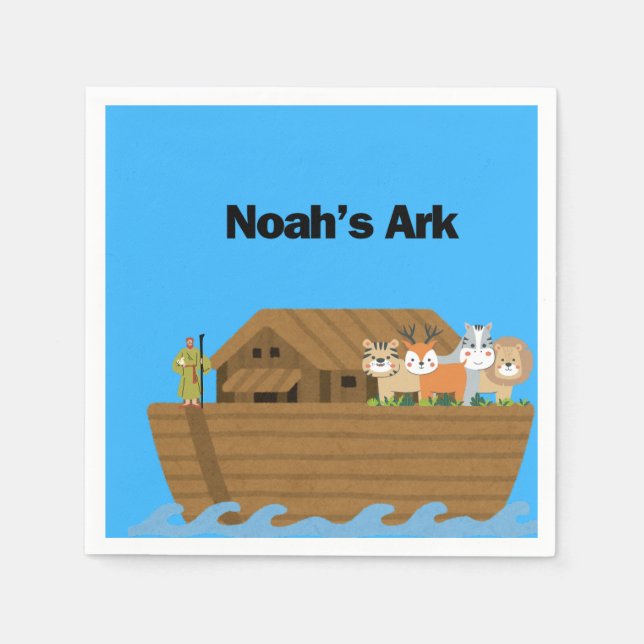 Guardanapo De Papel Noah's Ark Party Napkins Kids (Frente)