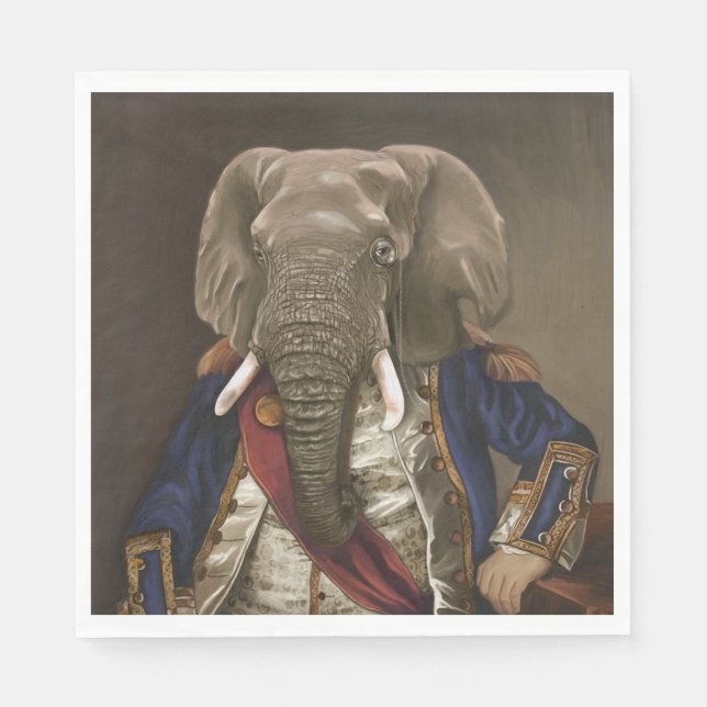 Guardanapo De Papel Noble Beasts - Dandy Elephant (Frente)