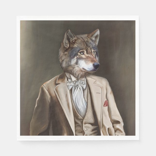 Guardanapo De Papel Noble Beasts - Dandy Wolf (Frente)