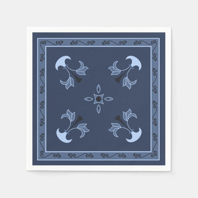 Guardanapo De Papel Noite Azul (Frente)