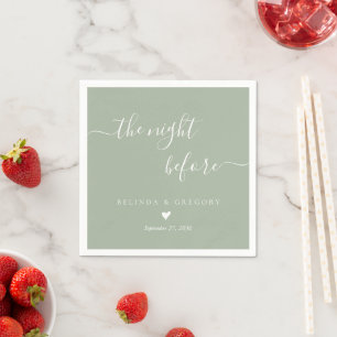 Guardanapo De Papel Noite de Casamento Personalizada: Jantar da Vésper