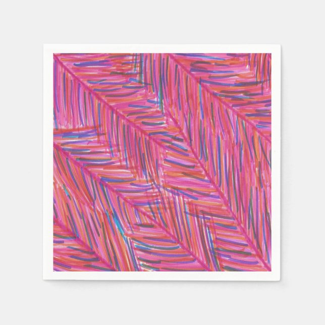 Guardanapo De Papel Noites tropicais quentes (Frente)